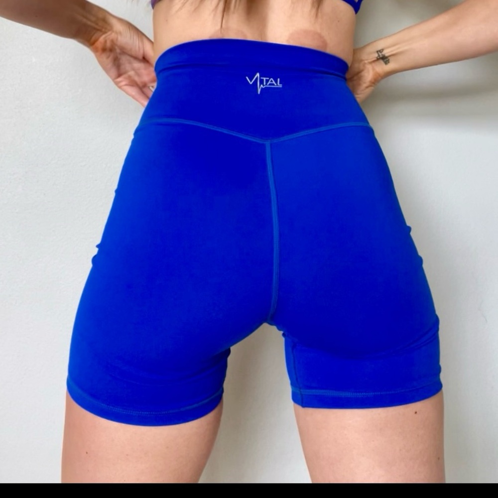 Cobalt blue bike shorts